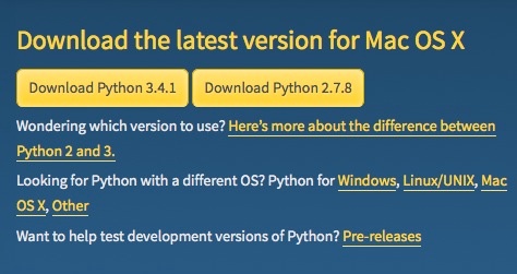 Python download mac os
