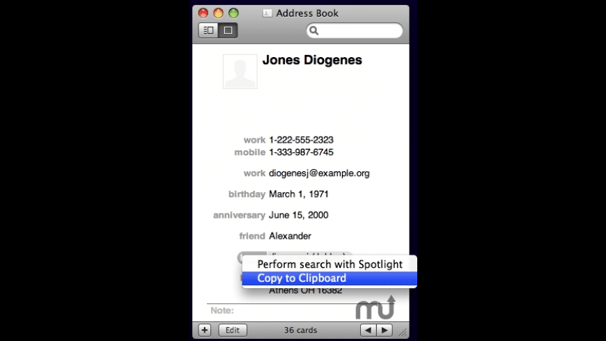 Free address book for mac